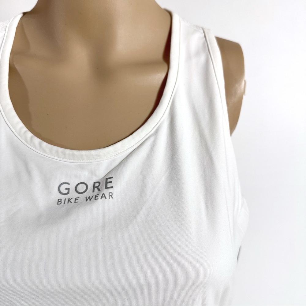 Gore Bike Wear Women's Racer Back Mixed Media White Tank Top Size XL - Picture 3 of 13